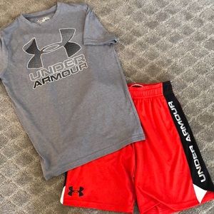 Boys under armour matching outfit great condition!
